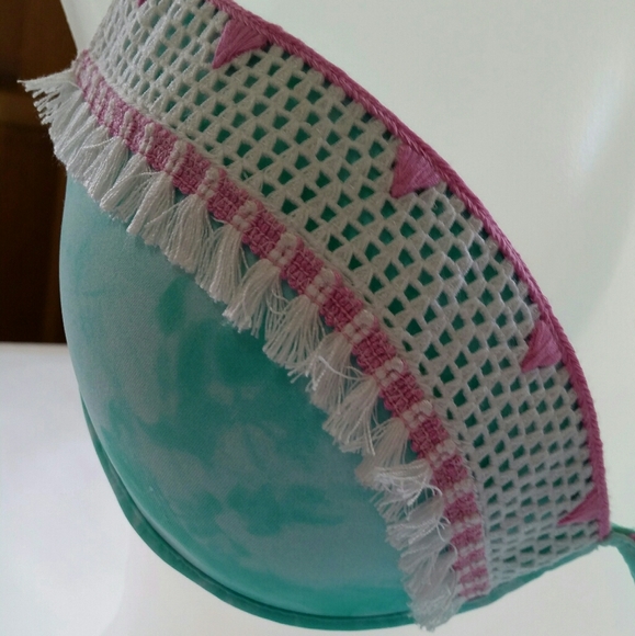 SOLD NWOT Shade & Shore 2 Pc String Bikini 34D M - Picture 2 of 11